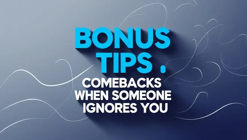 Bonus Tips