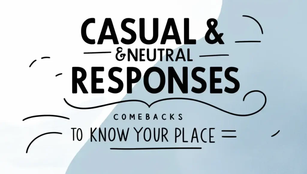 Casual & Neutral Responses