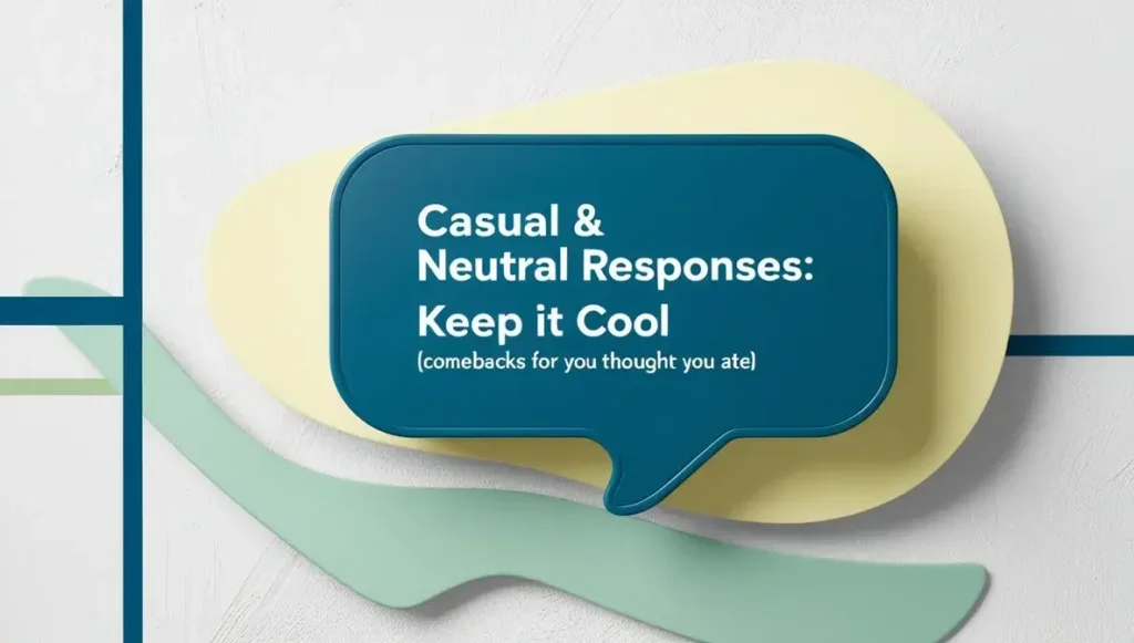 Casual & Neutral Responses: Keep It Cool