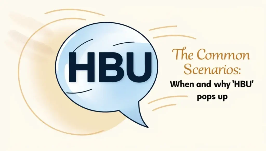 The Common Scenarios: When and Why "HBU" Pops Up