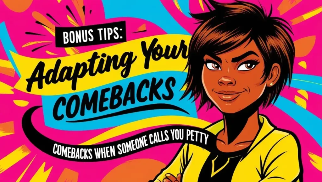 Bonus Tips: Adapting Your Comebacks