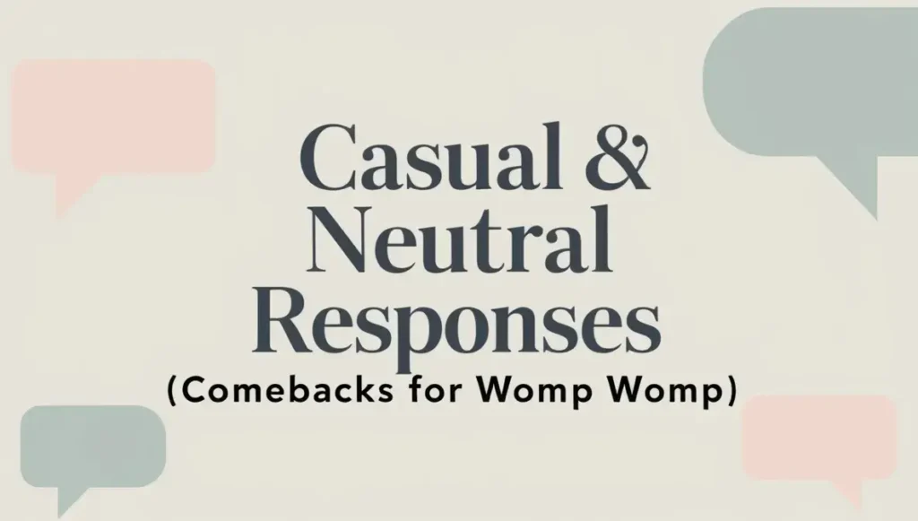 Casual & Neutral Responses