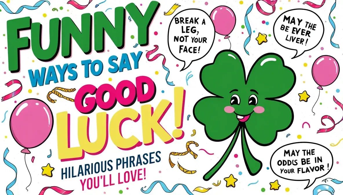 Funny Ways to Say Good Luck: Hilarious Phrases You’ll Love!