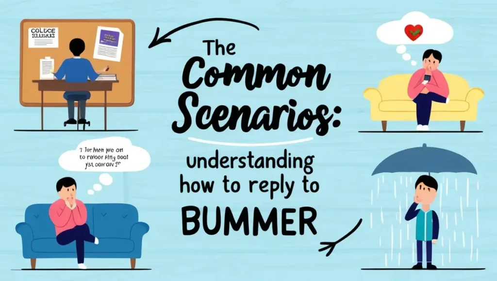 The Common Scenarios: Understanding How to Reply to Bummer